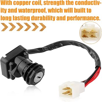 QAZAKY 4110209 Ignition Key Switch Compatible with Polaris Magnum
