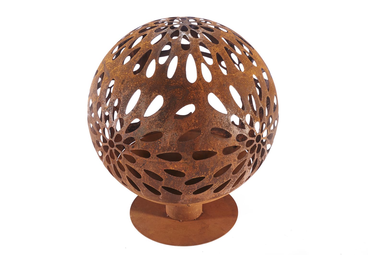 Kobolo Feuerschale Feuerkorb Bloom Kugelform 60x60x69cm 60x60x69 cm