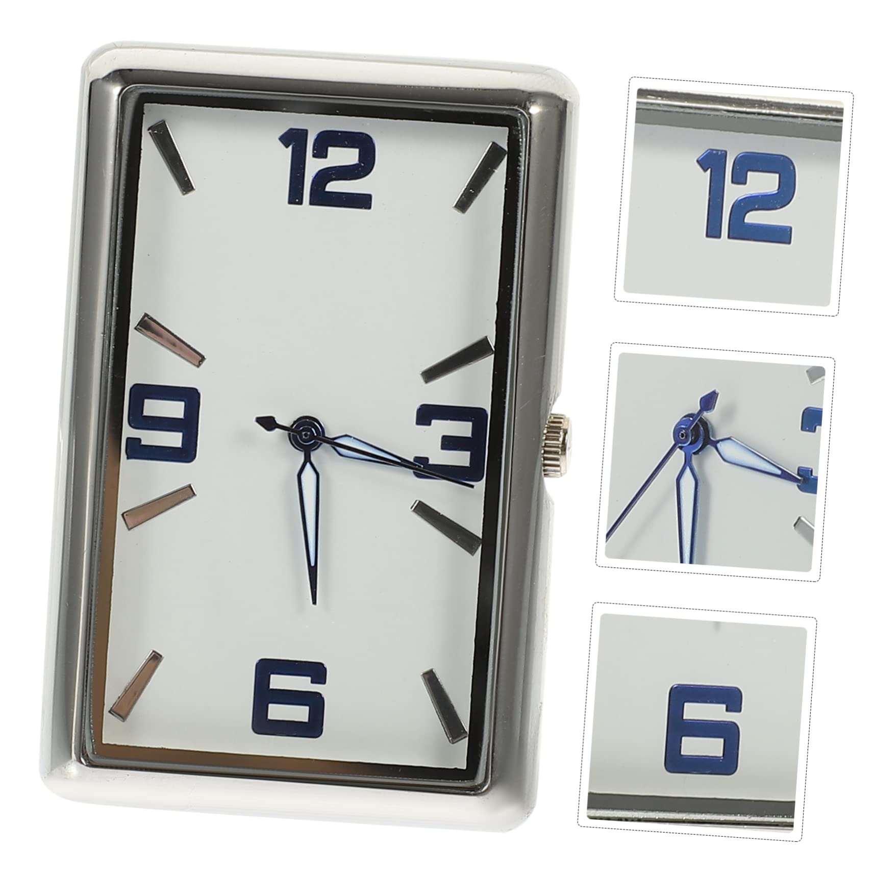 OUNONA 5piezas Reloj Analógico Adhesivo Para Tablero De Coche Reloj De Salpicadero Compacto Decoración Práctica Para Vehículos y Oficinas Fácil Instalación y Uso Versátil
