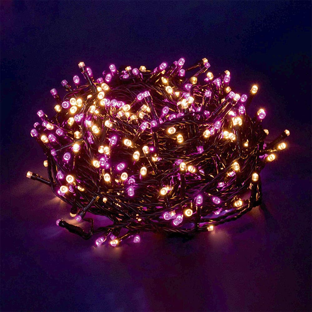 LOLAhome Guirnalda de 1000 Luces LED de Navidad Rosas y Amarillas de 50m