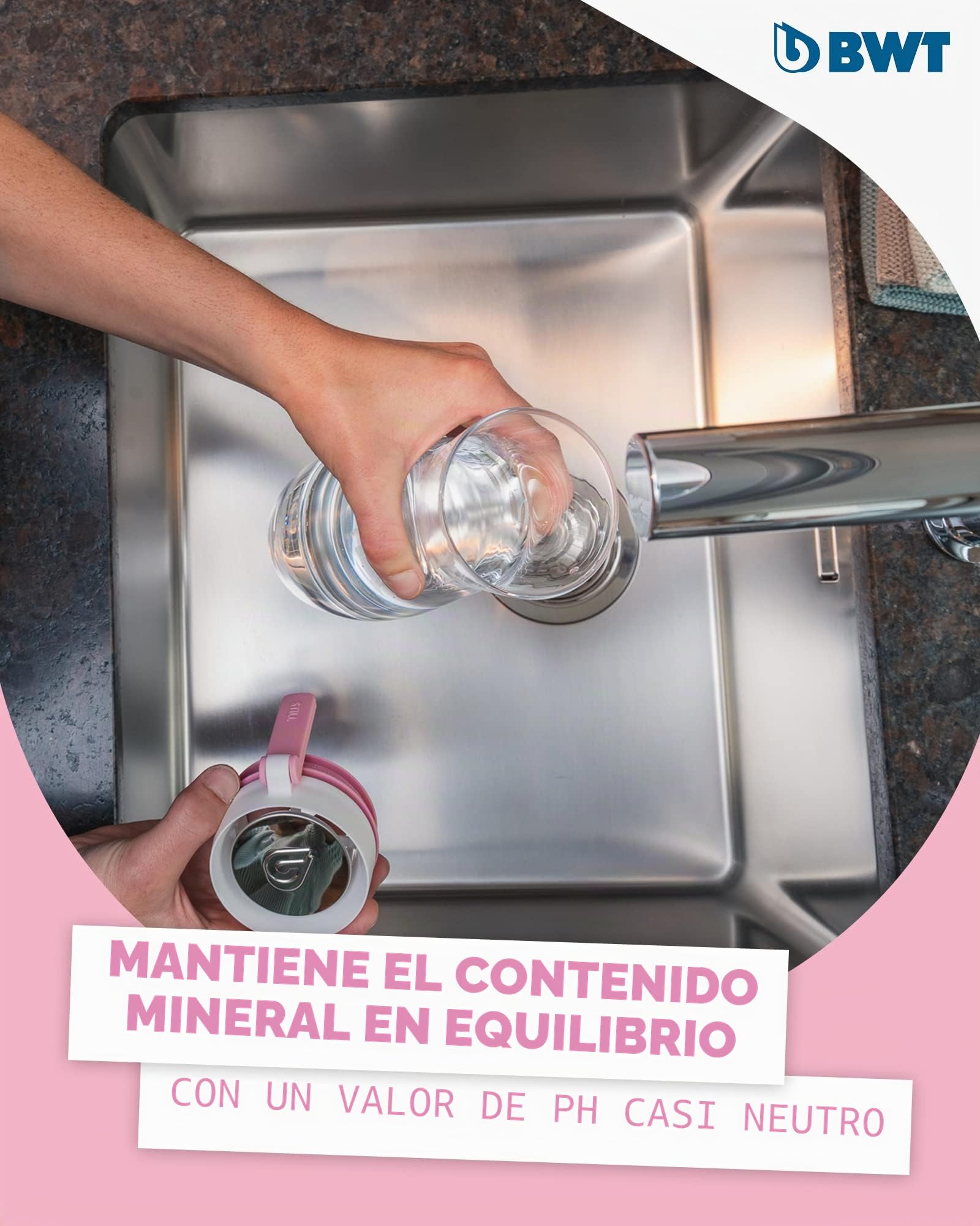 BWT Filtro de agua AQA drink M300 | Vela de filtro con magnesio | Filtro de agua potable | Filtra cloro, plomo y cobre