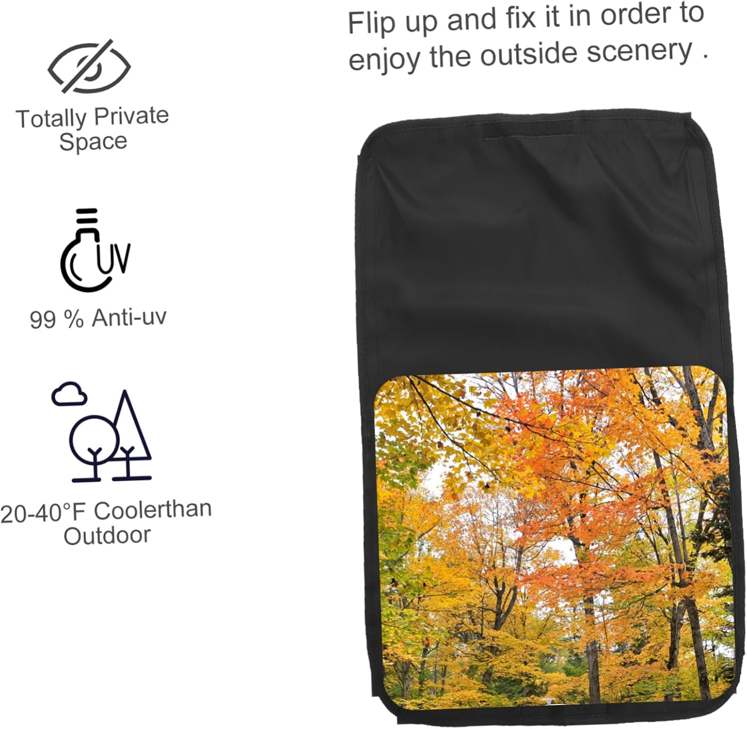 Rv Window Sun Shade Cover Motorhome Privacy Protection Easy to Install Rv Accessories Heat Insulation for Camper and Trailer Windows