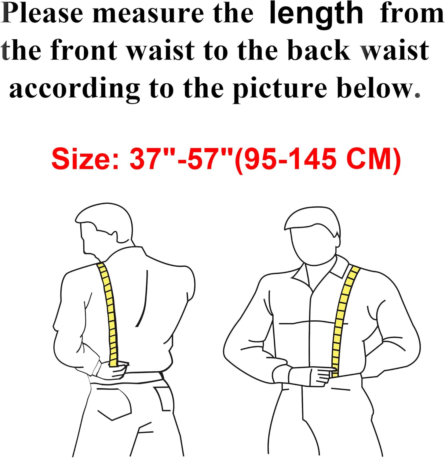 Y Back Hidden Suspenders for Men, Invisible Suspender for Untucked Men Adjustable Under the Shirt Suspenders