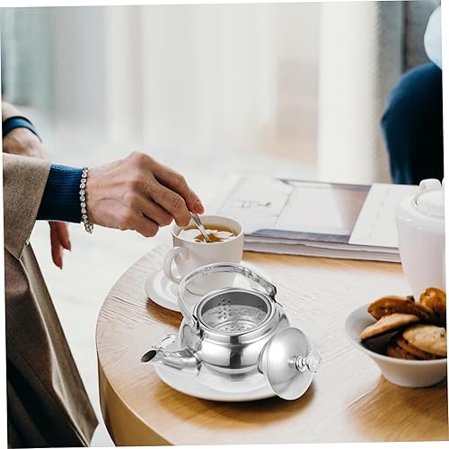 Miniatura 3 de UPKOCH Hervidor de agua para acampar Hervidor de té de acero inoxidable, hervidor de agua