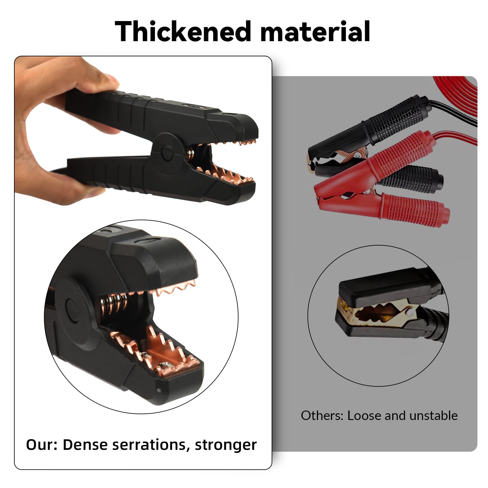 Pinces de câble de démarrage pour Milwaukee M18, 1,8 m, 8 AWG, démarreur de batterie portable, câbles de démarrage automobile pour voiture