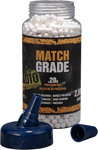 Miniatura 2 de Game Face SAP2020E - BBs de Airsoft biodegradables blancos de 0.20 onzas (2000 unidades)