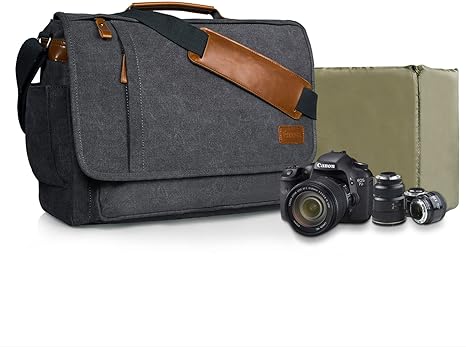 Borsa Fotocamera Marsupio Impermeabile - Per DSLR, Obiettivi, Accessori, Ideale Per Viaggi - Foto 7