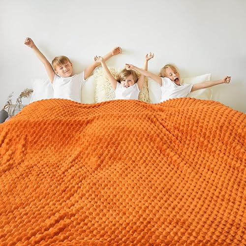 Vista 434 de Vessia Manta de franela de forro polar, 300GSM, acogedora manta a rayas verde salvia para sofá, cama y sofá, cálida y suave, acogedora manta