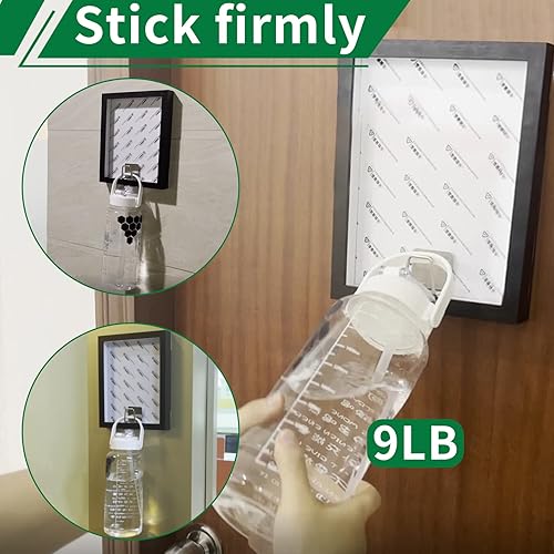 Miniatura 4 de Tiras para colgar cuadros resistentes, tiras adhesivas de pared extraíbles, tachuelas adhesivas para marco de pared, tiras colgantes de pósteres,