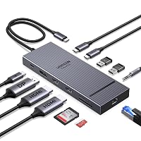 UGREEN Revodok Pro 3121 Hub USB C 12 in 1 Docking Station Triplo Display