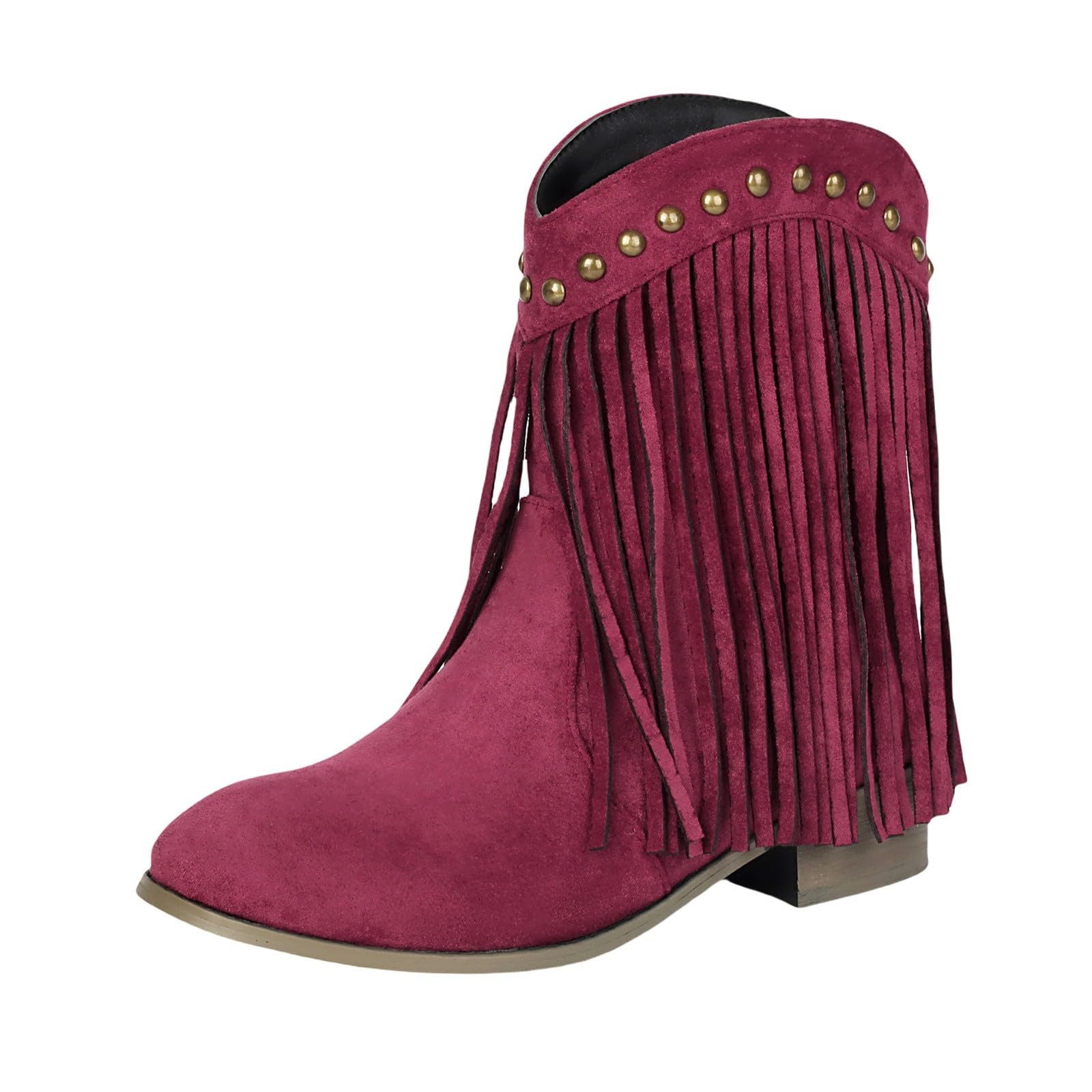 Stivaletti Donna Suola Antiscivolo Comodi con Tacco Stivali Leggero Antivento Chic Stivaletto Robusti Vintage Eleganti Stivali da Pioggia Stivaletti per Neve Esterno Giardino e Trekking
