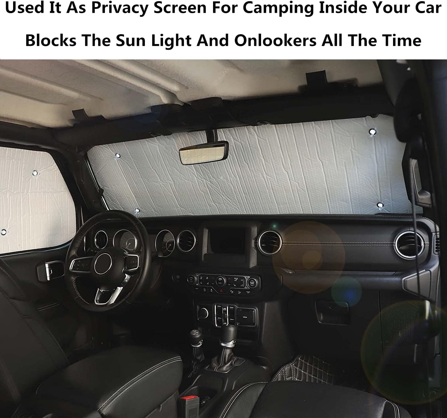 8-Pack Windshield Sunshade Side Window Sun Shade Sunscreen Heat Insulation Sun Visor Compatible with Jeep Wrangler JL JLU 4 Door 2018 2019 2020 2021 2022 2023 2024 2025 Accessories