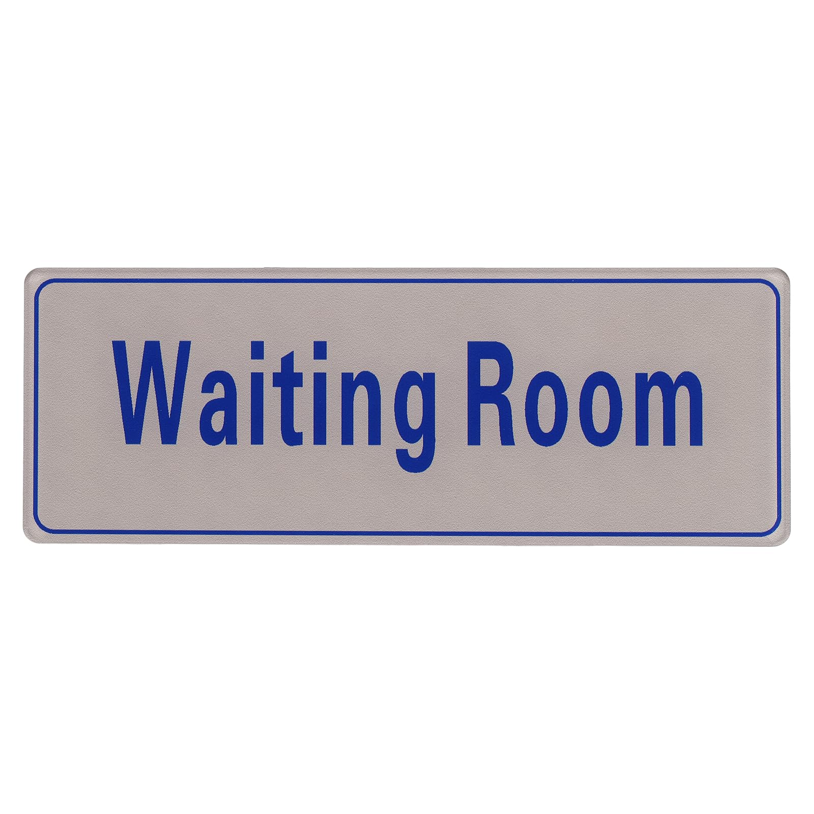 PATIKIL 9"x3" Waiting Room Sign, 1Pcs Room Door Sign Self-Adhesive Door Sticker Acrylic Wall Signage Easy Installation for Indoor Outdoor Home Business, Light Gray with Navy Blue Text