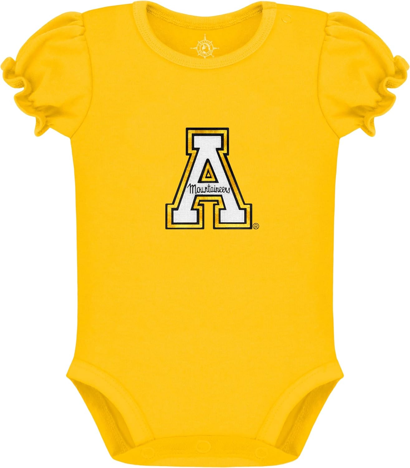 Creative Knitwear College Baby Infant Puff Sleeve Bodysuit - Team Logo, Multiple Colors, for Girls (0-12 Months)