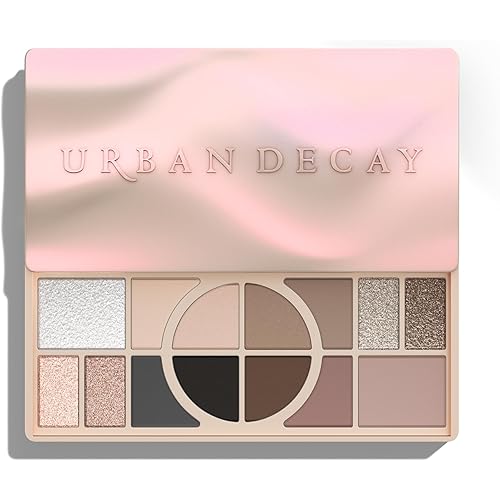 Urban Decay Naked Shaped Eyeshadow Palette - Multi-Use Neutral Eye & Face Palette, 14 Crease & Transfer-Resistant Shades, Up to 16 HR Wear, Sculpting Creams, Defining Powders, Shimmer Highlighters