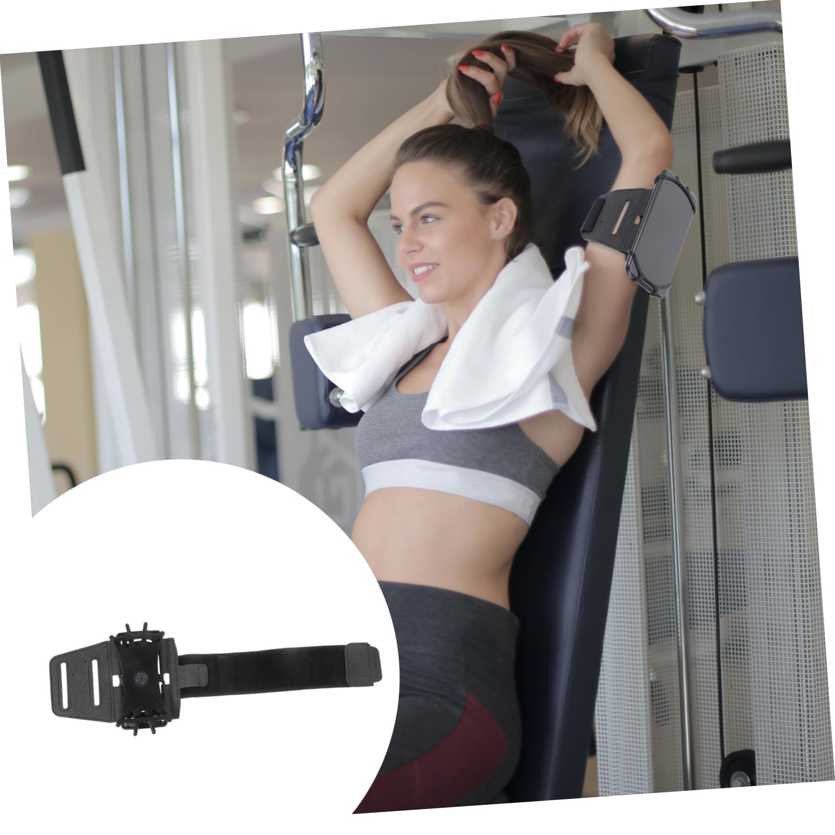 Gadpiparty 3pezzi Cinturino Per Telefono Da Braccio Elasticizzato Supporto Per Cellulare Da Polso Per Sport All Aria Aperta Per Running e Jogging Design Antiscivolo e Resistente Classico