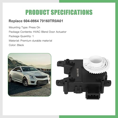 Miniatura 2 de SCITOO Reemplazo de actuador de puerta de mezcla de calentador HVAC para Honda para Civic 2012-2015 604-0864 palancas de puerta de mezcla de