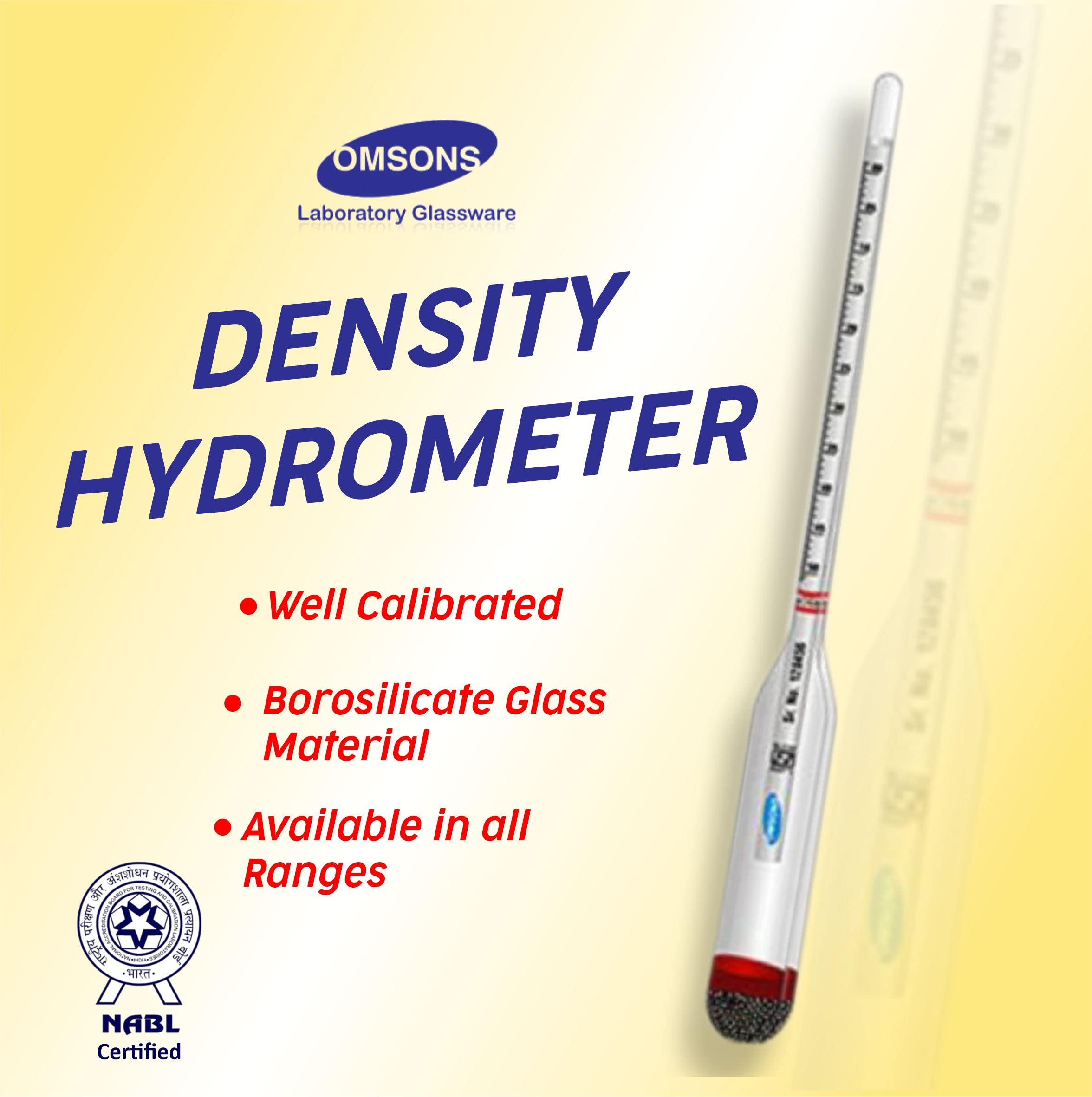 AXL REDIFINING LIFESTYLES ISI Mark density hydrometer (700 TO 750) with NABL certificate 1
