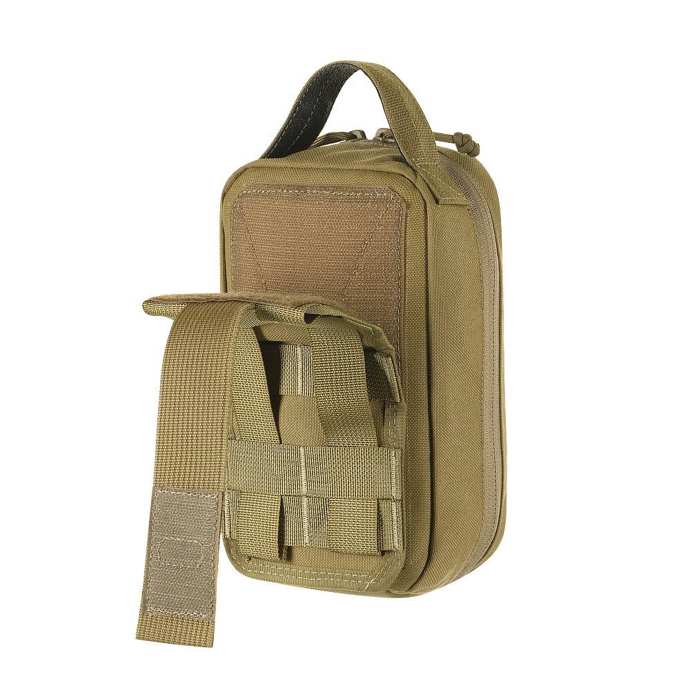 M-Tac Bolsa de primeros auxilios – Táctico Militar Molle Sistema Cordura 1000D, Marrón, 21 cm x 14 cm x 9 cm
