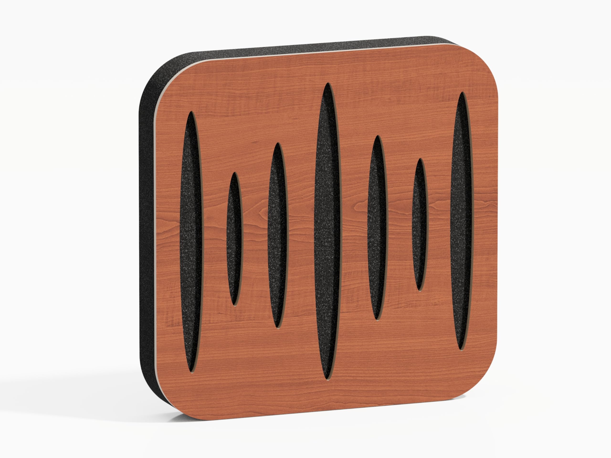 Pack De 8 Paneles Acústicos - 23x23 Cm, Absorción Y Difusión De Sonido - Para Estudios, Home Cinema, Oficinas - Incluye Cinta Adhesiva