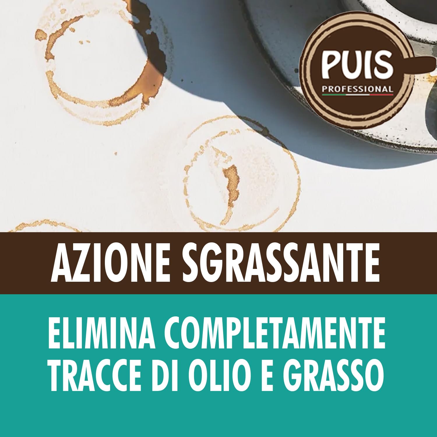 Puis Igienic Bar Igienizzante Superfici e Macchine Caffè, Azione Sgrassante - 5L
