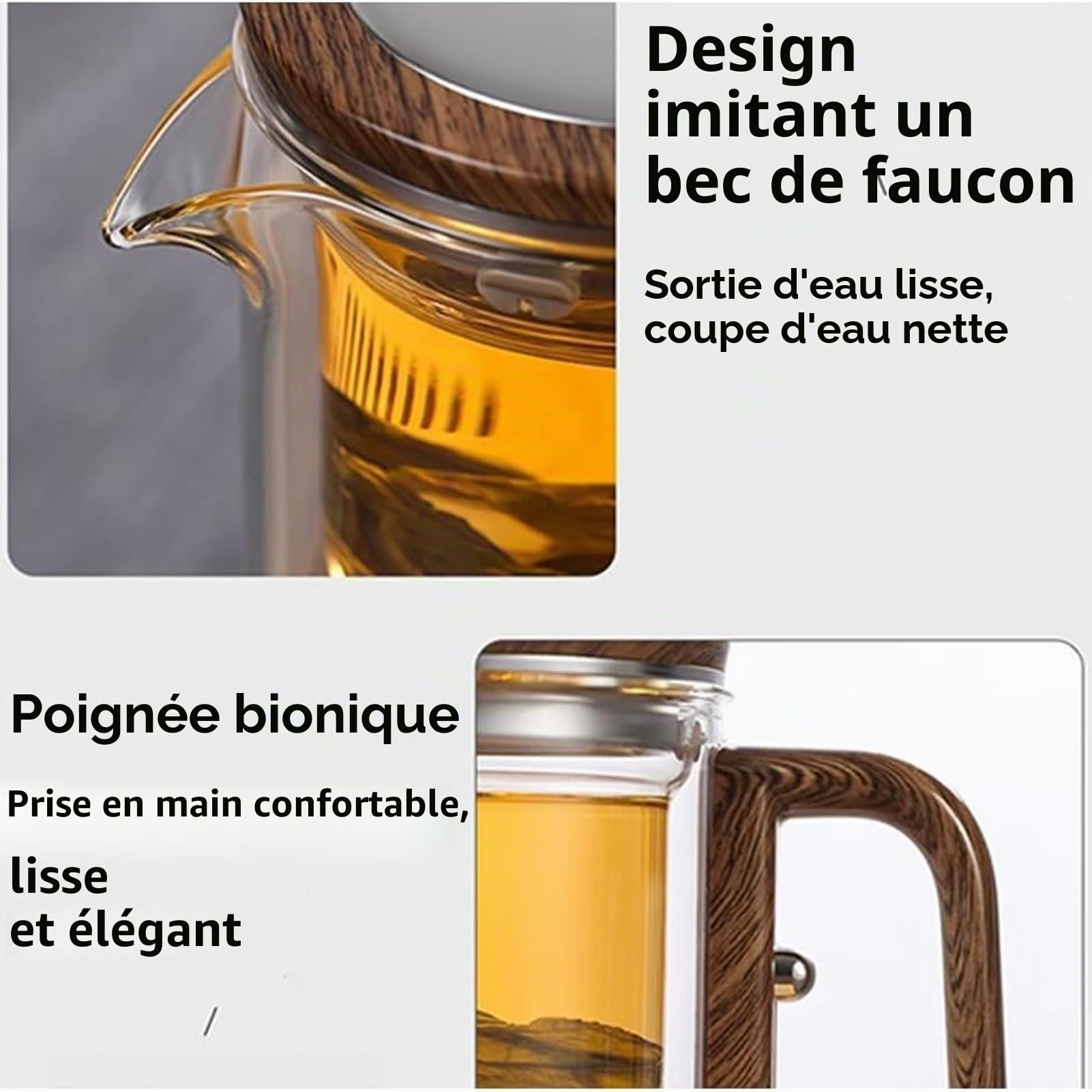Enchantea – Tranquili Tea Harmony Théière avec passoire, 720 ml (2 tasses)