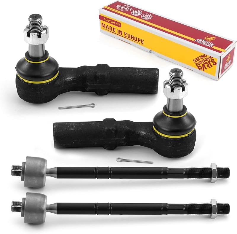 Kit de terminais de direção internos e externos dianteiros METRIX PREMIUM CHASSIS PARTS para Jeep – 4 peças