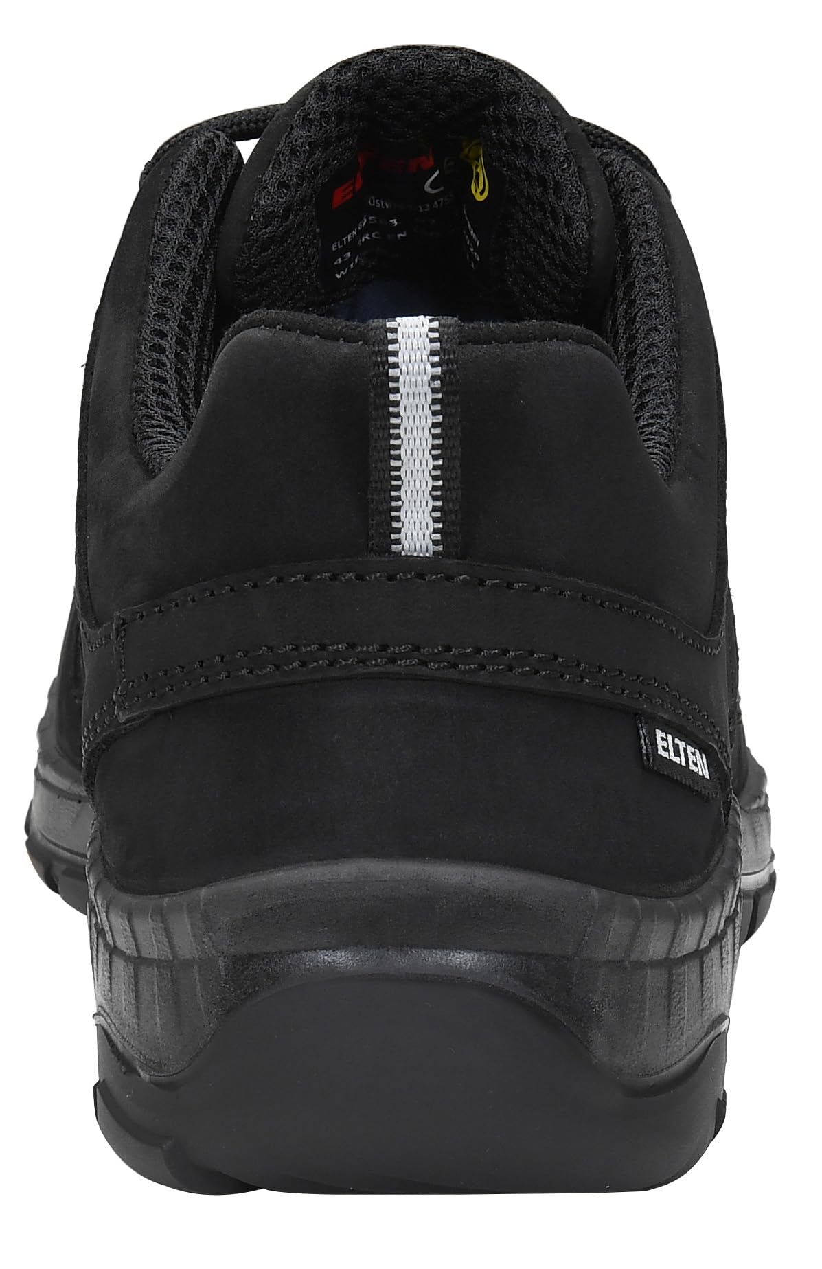 ELTEN Maddox Black Leather Low ESD O2 | Berufsschuhe für Damen & Herren, ohne Schutzkappe, leicht, atmungsaktiv