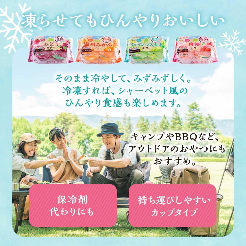 Amazon.co.jp: 蔵王高原農園 国産温州みかんゼリー4個入 68g×4個×12