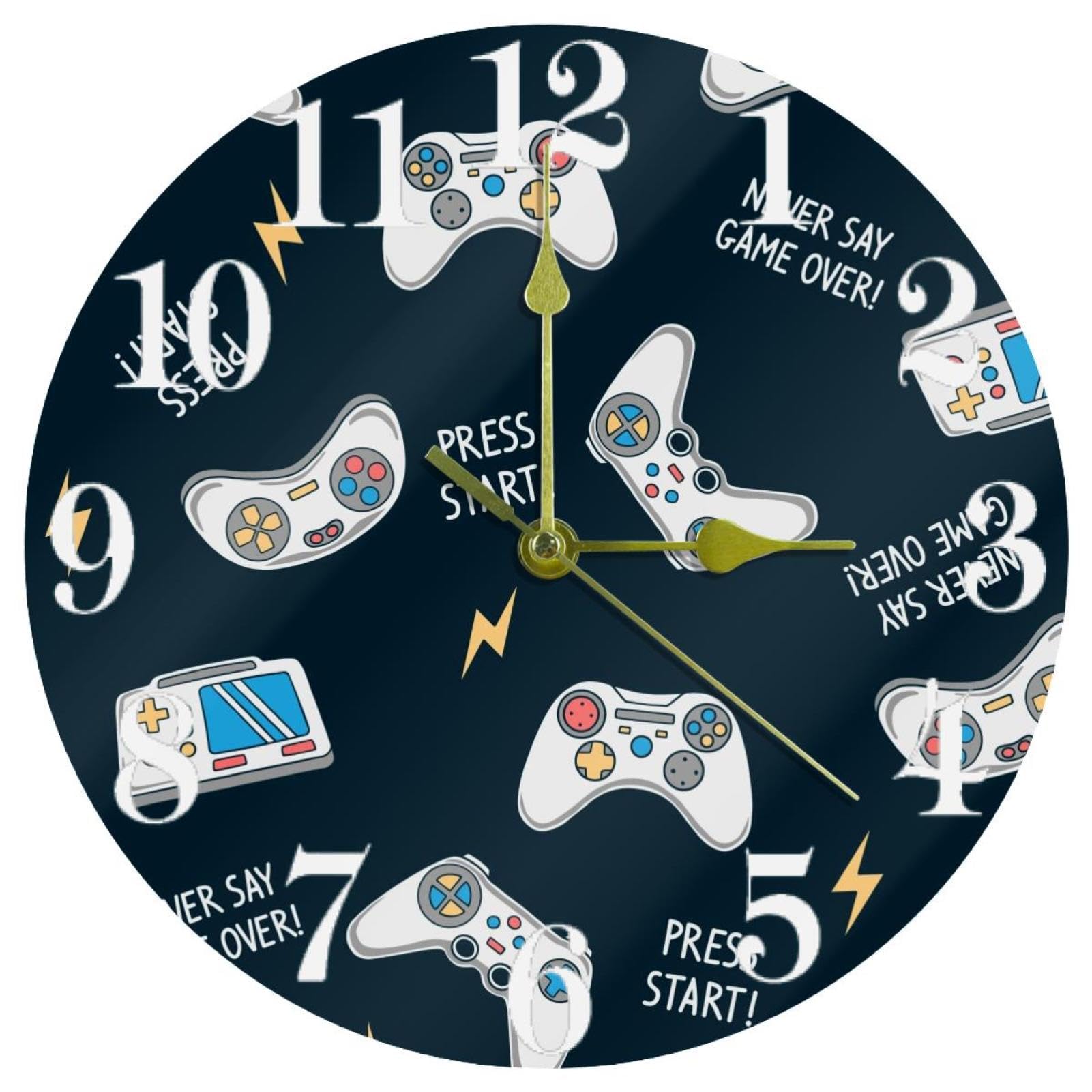 Horloge murale cuisine et maison Joysticks à quartz pour une décoration épurée