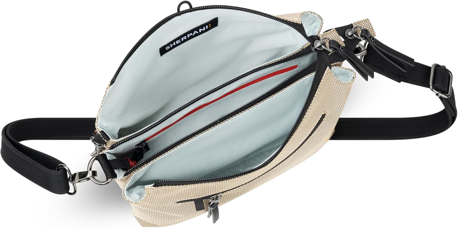 Sherpani Mei, Small Anti Theft Crossbody Purse, Lightweight Cross Body Bag, Handbags, Fashion Trio Bag, Travel Gift - Image 4