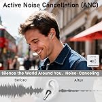 Wireless Earbuds Bluetooth 60H Playtime with Charging Case Noise Cancelling Mic in-Ear Stereo Sound Easy Pairing for Smartphone Sports
