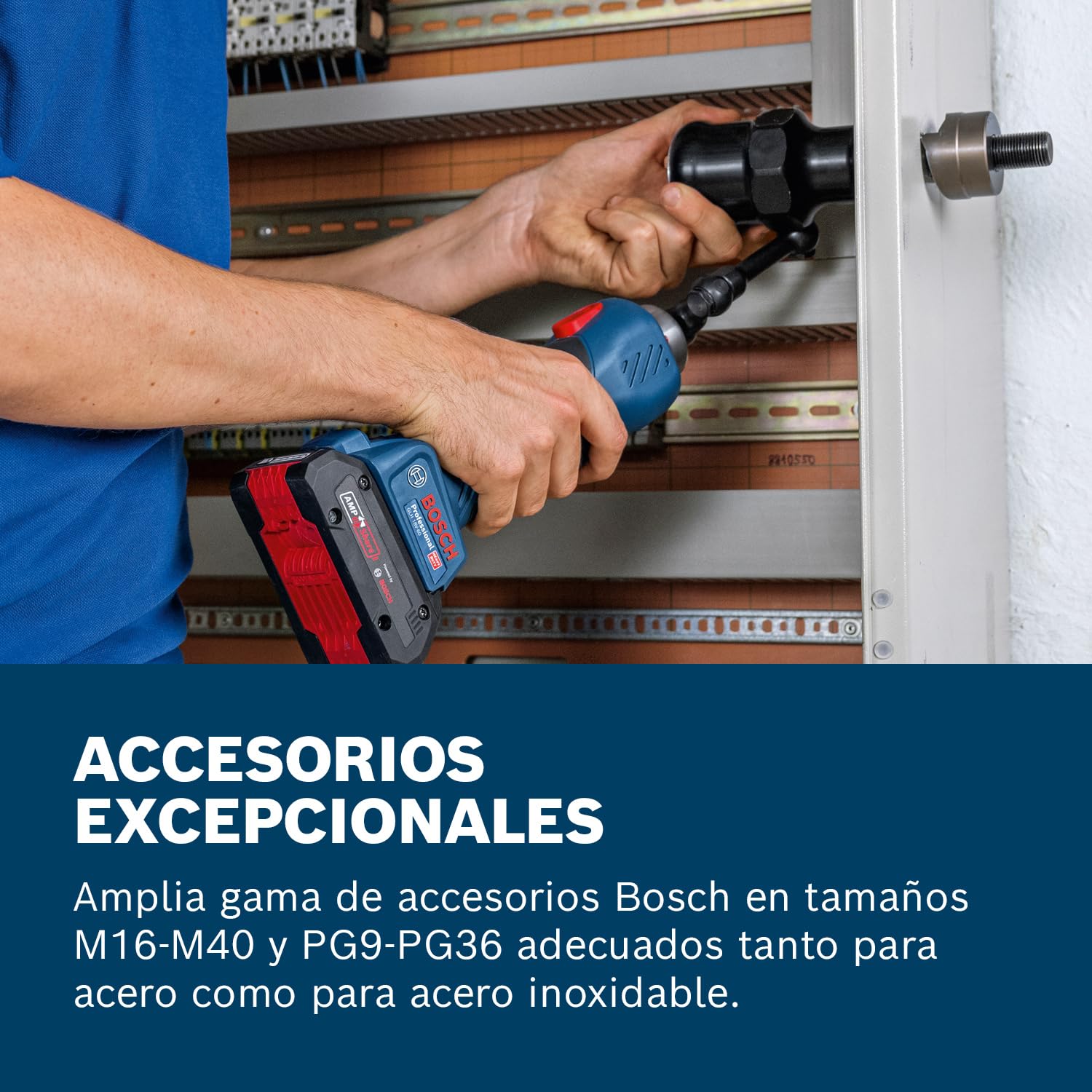 Bosch Professional 18V System Herramienta Punzonadora Hidráulica a Batería GLH 18V-60 (incl. 2 pernos de extracción, 2 espaciadores, tubo de grasa, XL-BOXX)