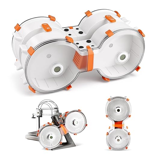 AMS Lite Enclosure for Bambu Lab AMS Lite Multi-Color 3D Printing System Fully Sealed Filament Storage with Drying Box Allow Vertical Placement (4 Hygrometers Included)