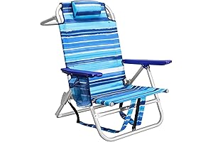 LEMBERI Beach Chairs for Adults 2 Pack High Off Ground