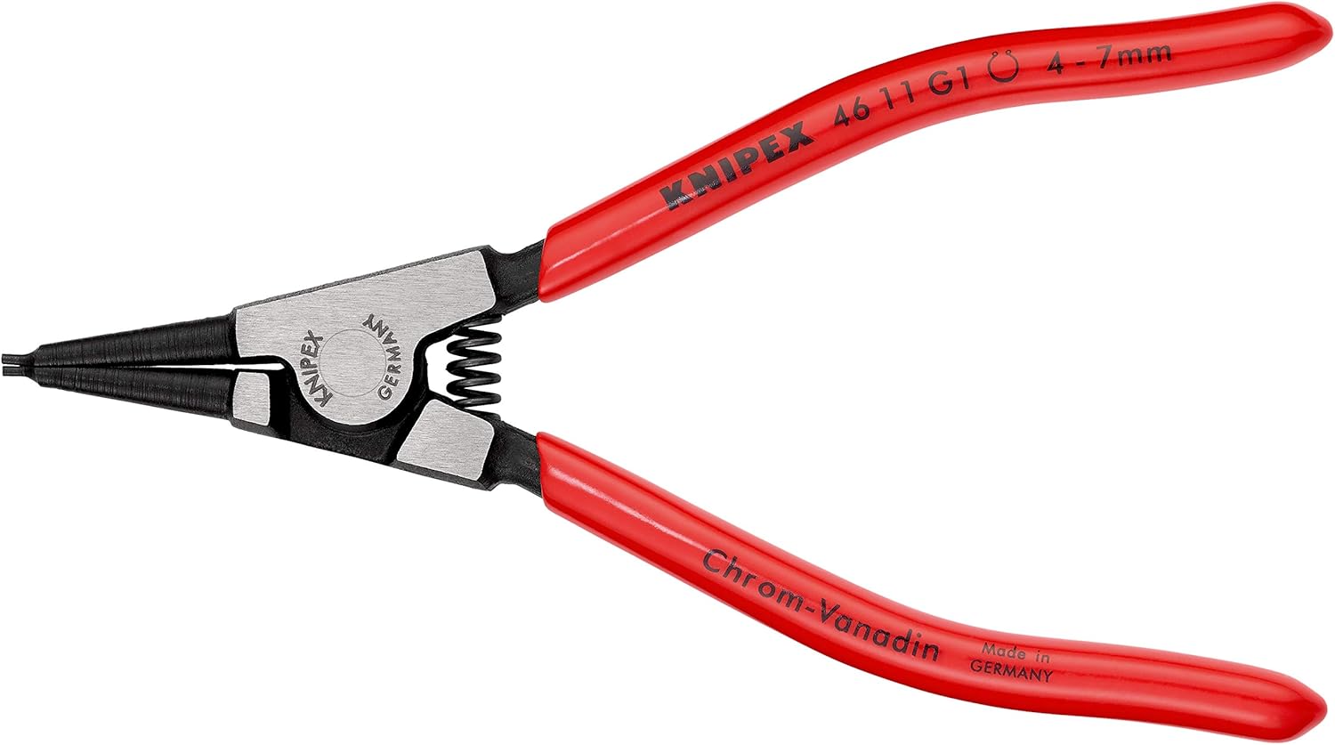 Knipex 46 11 G1 Circlip Pliers for grip rings on shafts 4-7mm