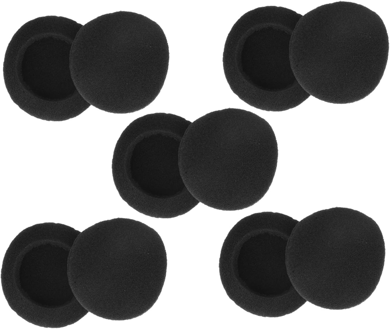 Sunmns 40mm Earpads Ear Pad Foam Cushion Cover Compatible with Motorola S305/ Sony Q21 Q23 Q23/ MDR-Q22LP/ MDR-Q33/ Panasonic RR930/ Logitech H555 Headphones, 5 Pairs