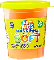 Acrilex Soft Massa de Modelar, Laranja, 500 g