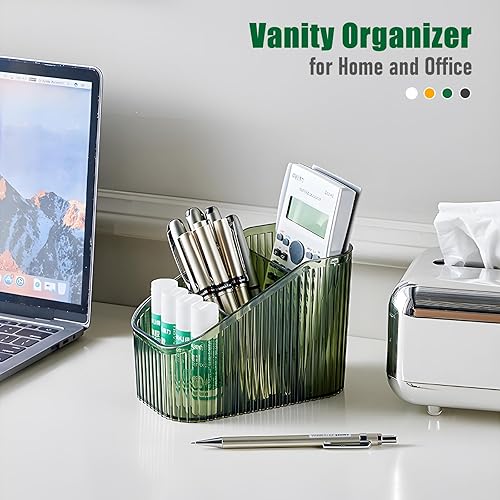 Miniatura 4 de Grean - Organizador de brochas de maquillaje para tocador, organizador de encimera de baño, 6 tazas, organizador de artículos de tocador,