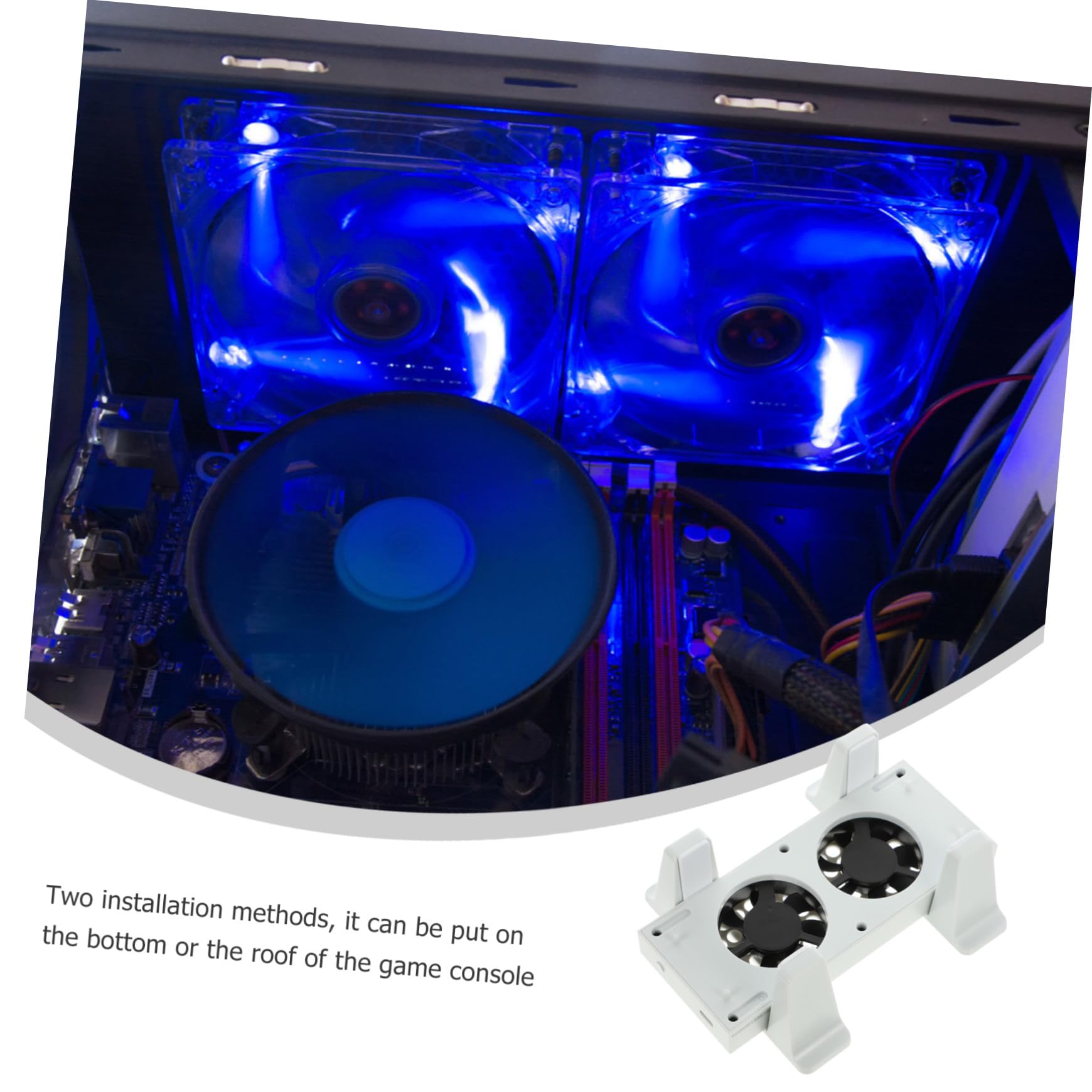 OSALADI Soporte Vertical con Ventilador De Refrigeración Ajustable 3 Velocidades