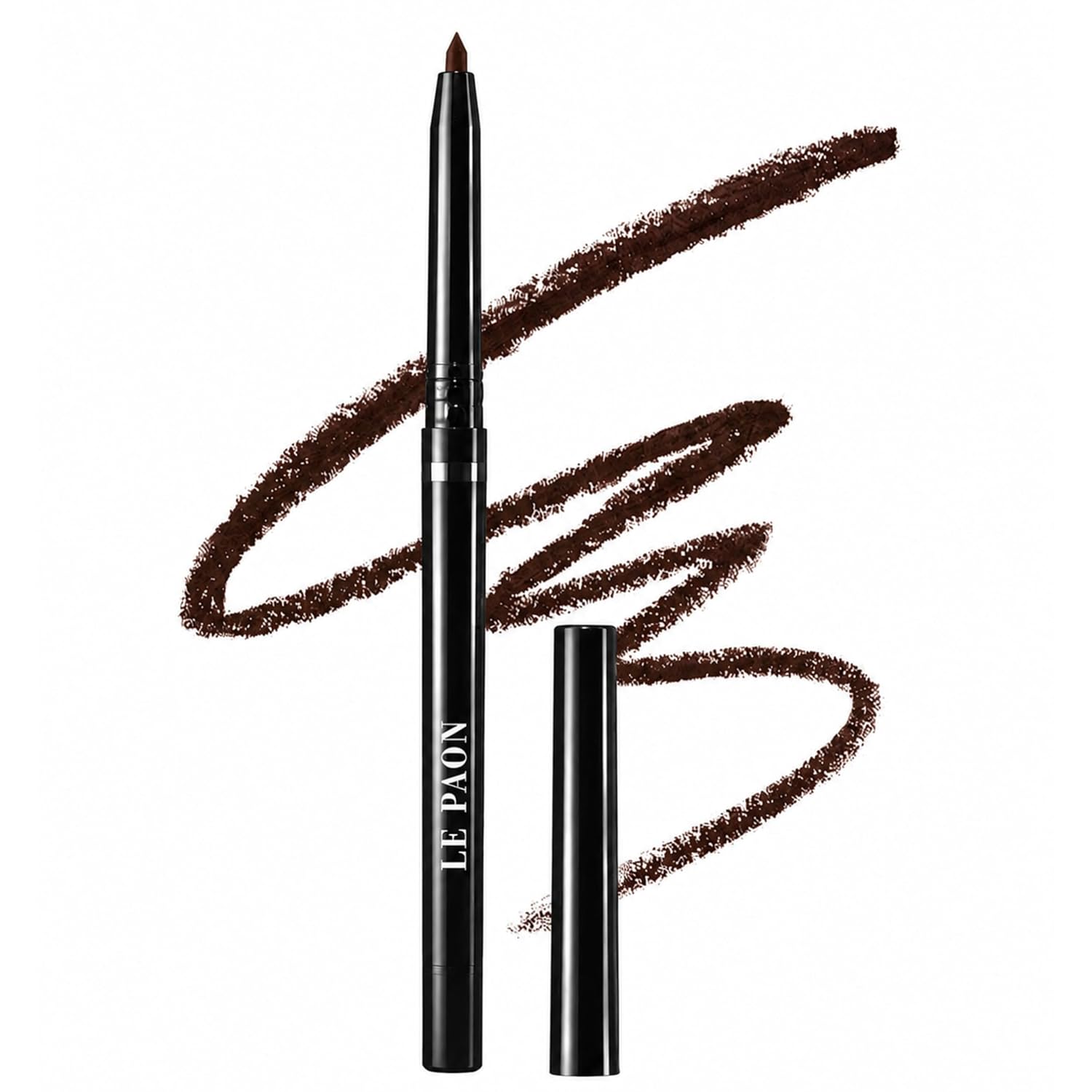 Retractable Brown Eyeliner Pencil – Smudge-proof Creamy Pencil Eyeliner for Mature Skin & Sensitive Eyes – Long-Lasting, Vegan & Cruelty Free