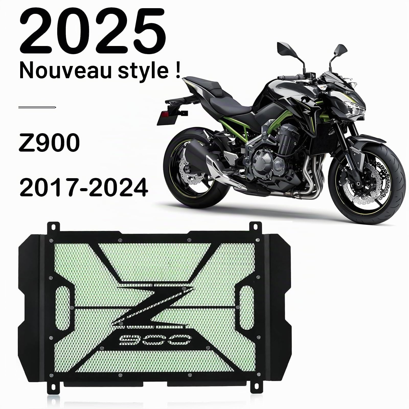Z900 Moto Couverture De Radiateur Grille De Couverture De Grille Compatible avec Z900 Z 900 2017 2018 2019 2020 2021 2022 2023 2024
