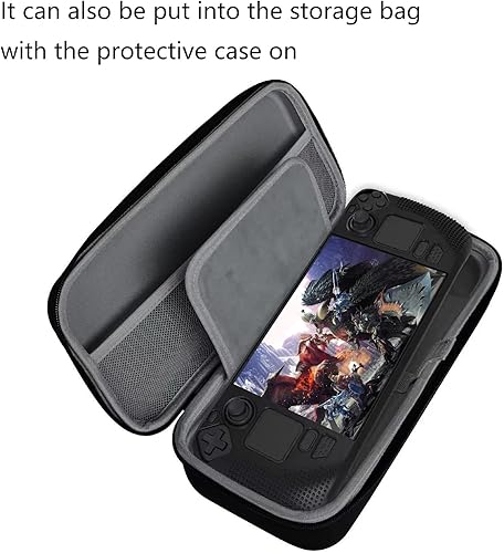 Miniatura 9 de Stream Deck - Funda de transporte para baraja de vapor funda protectora rígida portátil de viaje con bolsillos para accesorios y fundas de juego en