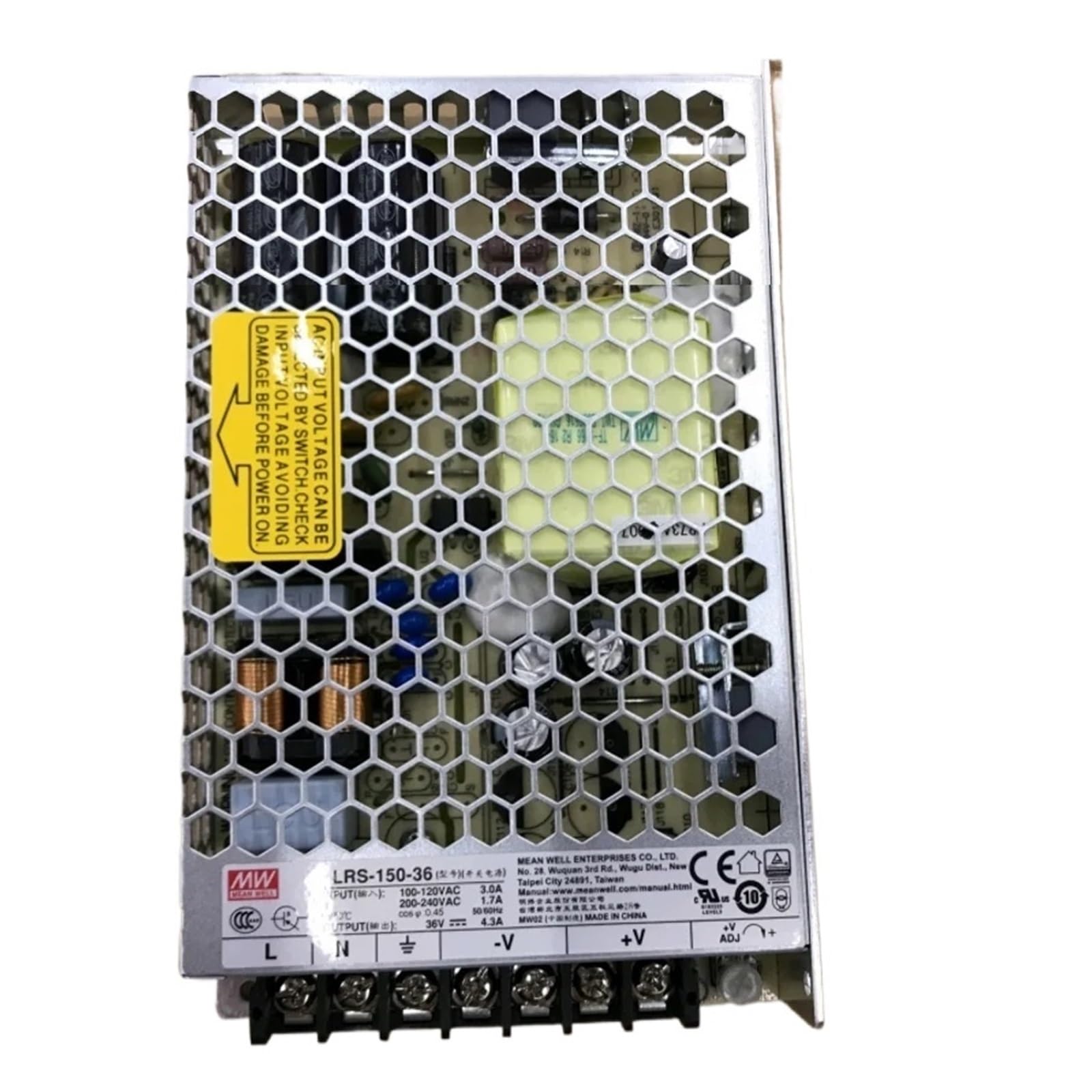 Alimentatore da Banco,Alimentatore da Laboratorio LRS-150-12 LRS-150-15 LRS-150-24 LRS-150-36 LRS-150-48 Alimentatore a Uscita Singola da 150 W(LRS-150-24)
