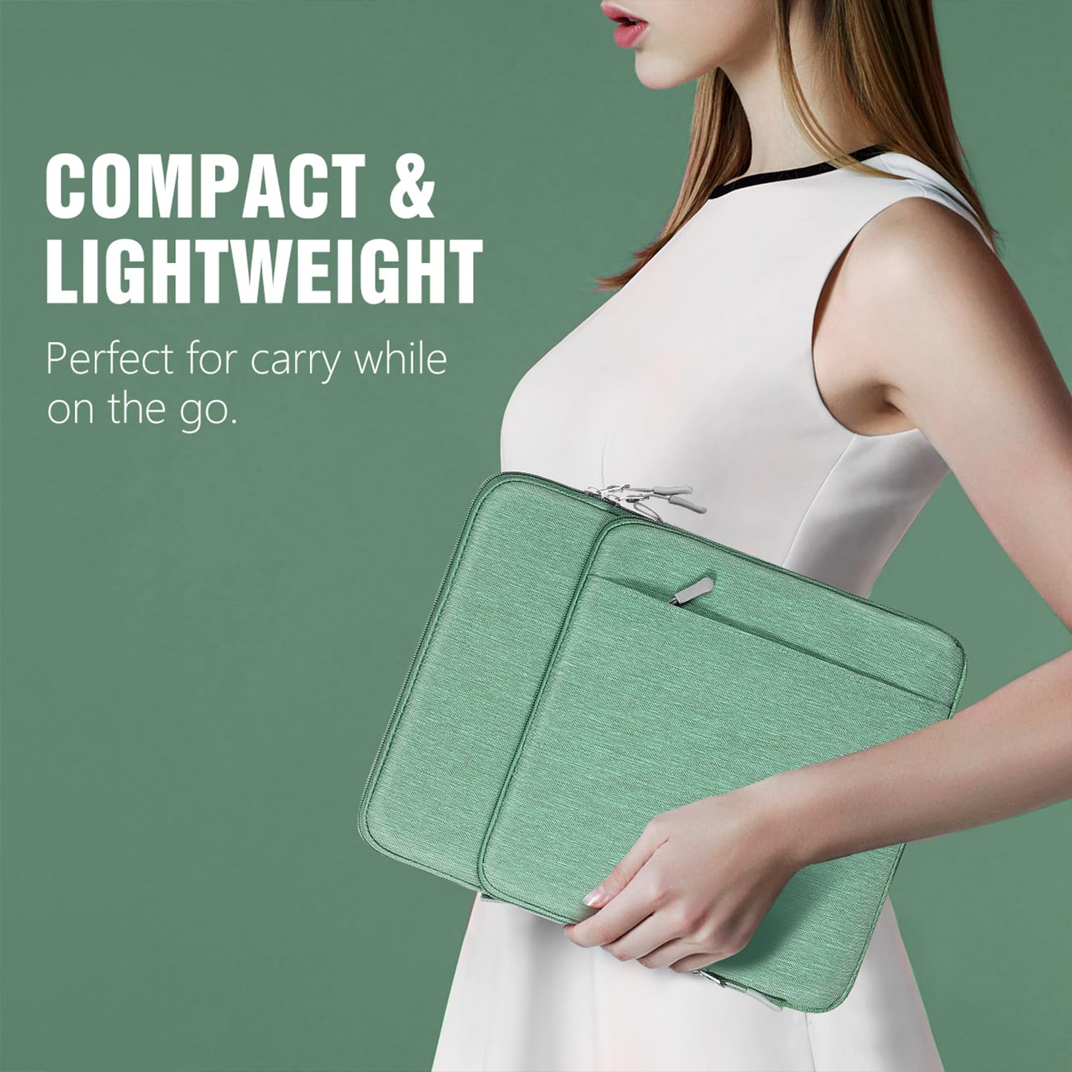 TiMOVO Funda para Portátil para MacBook Neo 13 pulgadas 2026 Modelo A3404 con Chip A18 Pro, Estuche de Transporte con Correa de Hombro, Verde