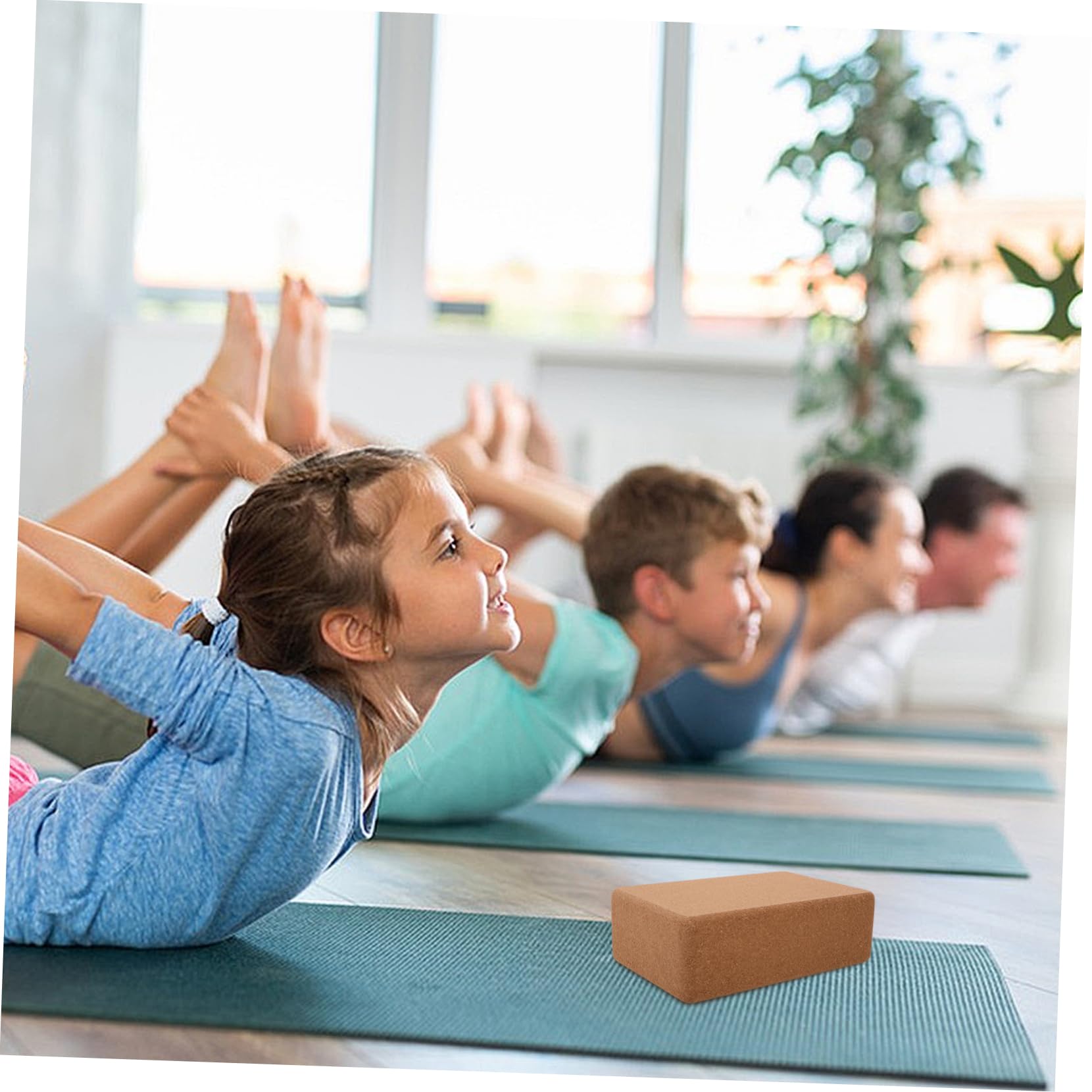 Kork Yoga Block für Kinder Rutschfest Hochdichtes Naturkork Multifunktional für Yoga Fitness und Tanz Verbessert Gleichgewicht und Flexibilität