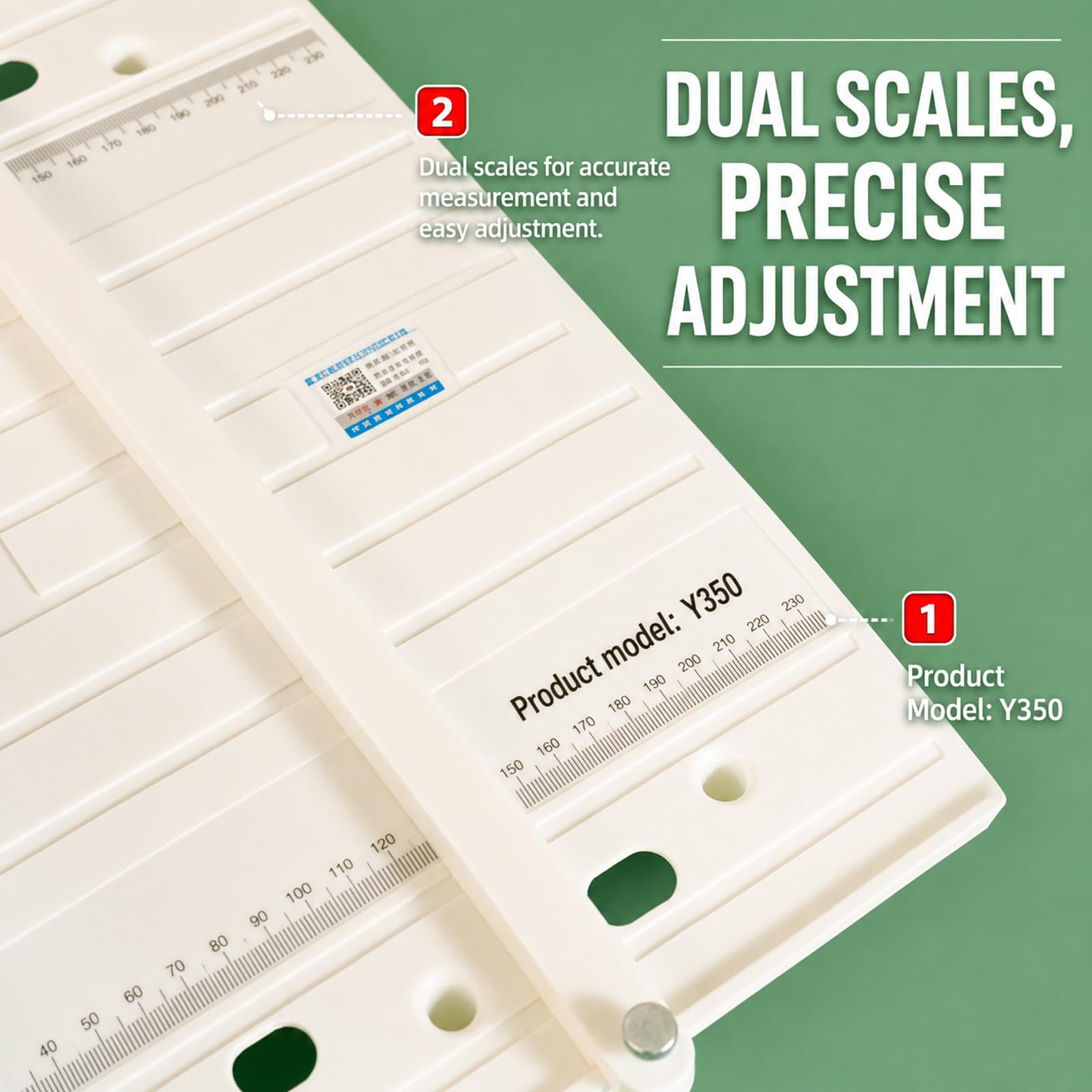 TYH Plieuse-rainureuse A3, Machine À Rainer Manuelle Robuste, Corps en Métal avec Échelle De Précision Et Base Magnétique, Idéale pour La Reliure, Le Pliage De Cartes Et Le Rainage De Brochures