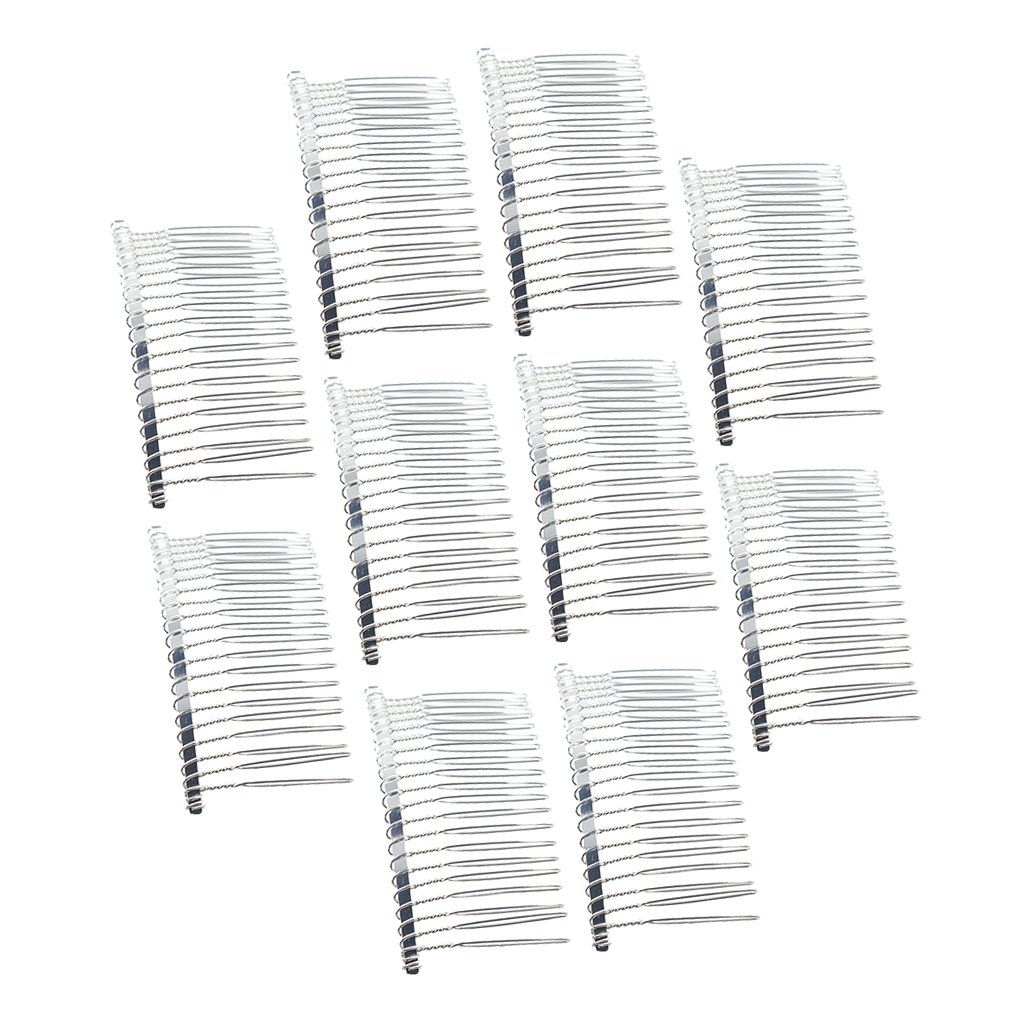 Schmuckherstellung 10x Haarspangen aus Metall Haarkamm Haarspange DIY Braut Haarschmuck Zubehör