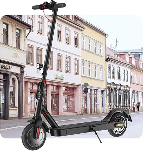 E E Scooter mit Straßenzulassung, ABE Elektroroller Belastung bis 120kg, 30 km Reichweite, LED, 20km/h, 350W Motor, 8,5 Zoll Wabenreifen,Duales Bremssystem E Roller für Erwachsene