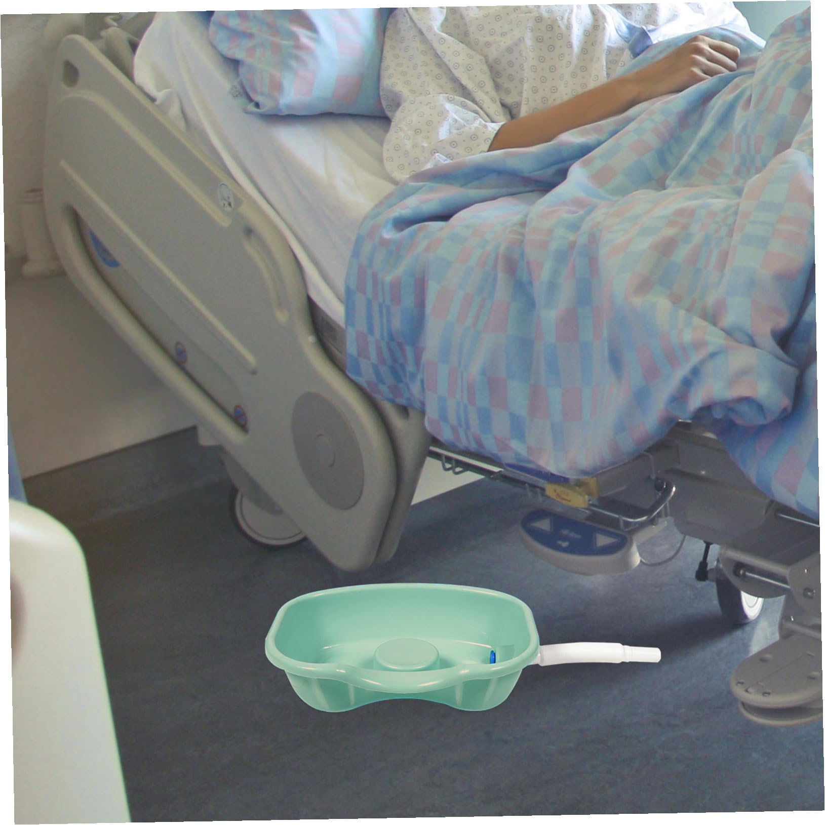 1zestaw Przenośna Miska Szamponowa Do Mycia Włosów Dla Osób Leżących Ergonomiczny Kształt Idealna Dla Pacjentów Osób Starszych i Kobiet Ciąży Łatwa Użyciu Łóżku